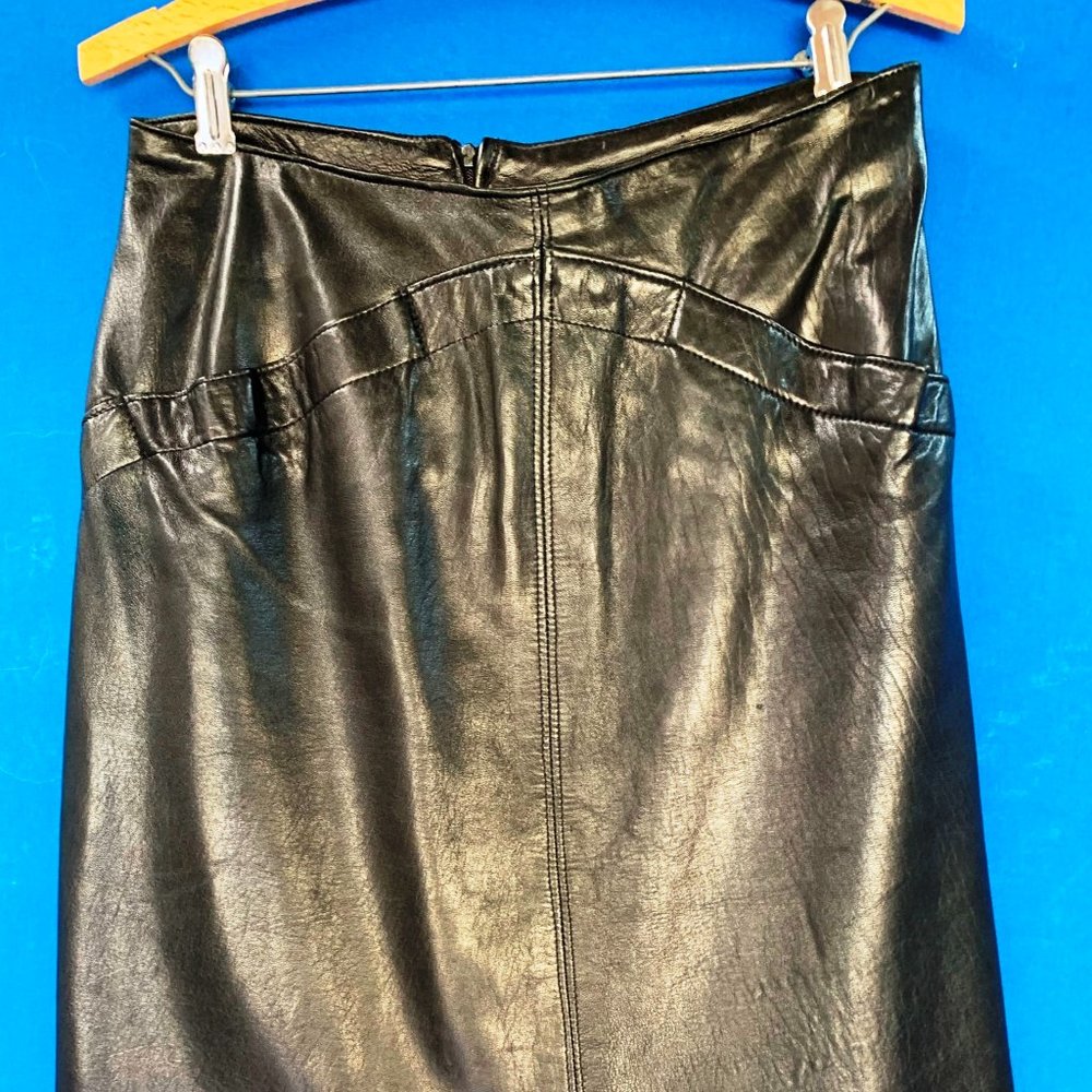 Black Leather Skirt